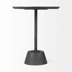Mesa de pedestal con detalles - 24 H x 20 W x 20 D