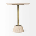 Mesa de pedestal con detalles - 24 H x 20 W x 20 D