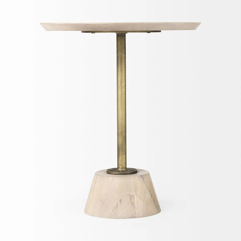 Mesa de pedestal con detalles - 24 H x 20 W x 20 D