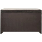 Banco de almacenamiento de madera maciza con 3 cajones