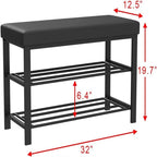 Zapatero para entrada - 12.5D x 32W x 19.7H