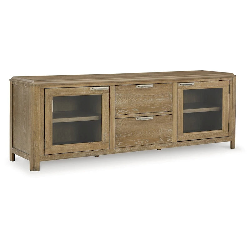 Mueble de TV Marrón Claro de 80 para televisores de hasta 92 - 79.63 An x 20 Prof x 28 Al
