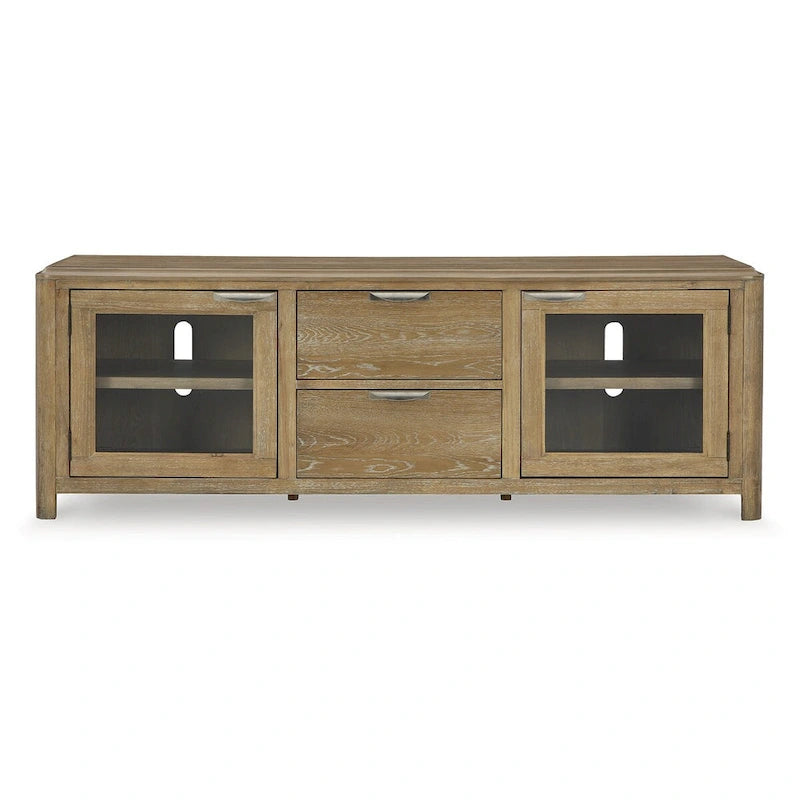 Mueble de TV Marrón Claro de 80 para televisores de hasta 92 - 79.63 An x 20 Prof x 28 Al