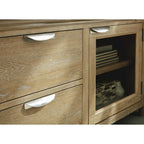 Mueble de TV Marrón Claro de 80 para televisores de hasta 92 - 79.63 An x 20 Prof x 28 Al