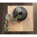 Mesa auxiliar de madera y metal - 8x8x23
