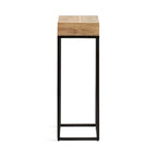 Mesa auxiliar de madera y metal - 8x8x23