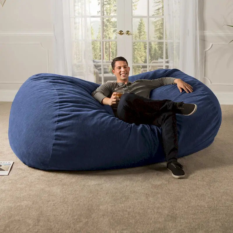 Sofá puff gigante de 7 pies para adultos - Chenilla de primera calidad