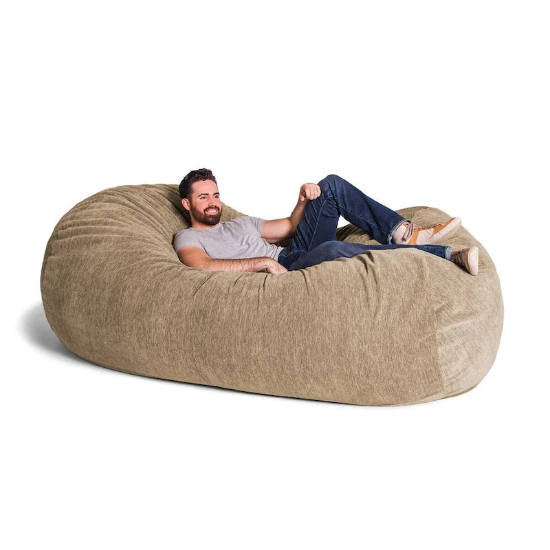 Sofá puff gigante de 7 pies para adultos - Chenilla de primera calidad