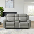 Juego reclinable transicional de 2 piezas, gris