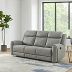 Juego reclinable transicional de 2 piezas, gris