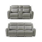 Juego reclinable transicional de 2 piezas, gris