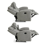 Juego reclinable transicional de 2 piezas, gris