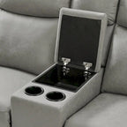 Juego reclinable transicional de 2 piezas, gris