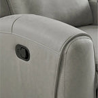Juego reclinable transicional de 2 piezas, gris