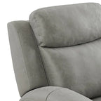 Juego reclinable transicional de 2 piezas, gris