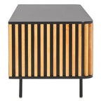 Mueble multimedia de 2 puertas y 2 estantes - 54Wx17Dx19H